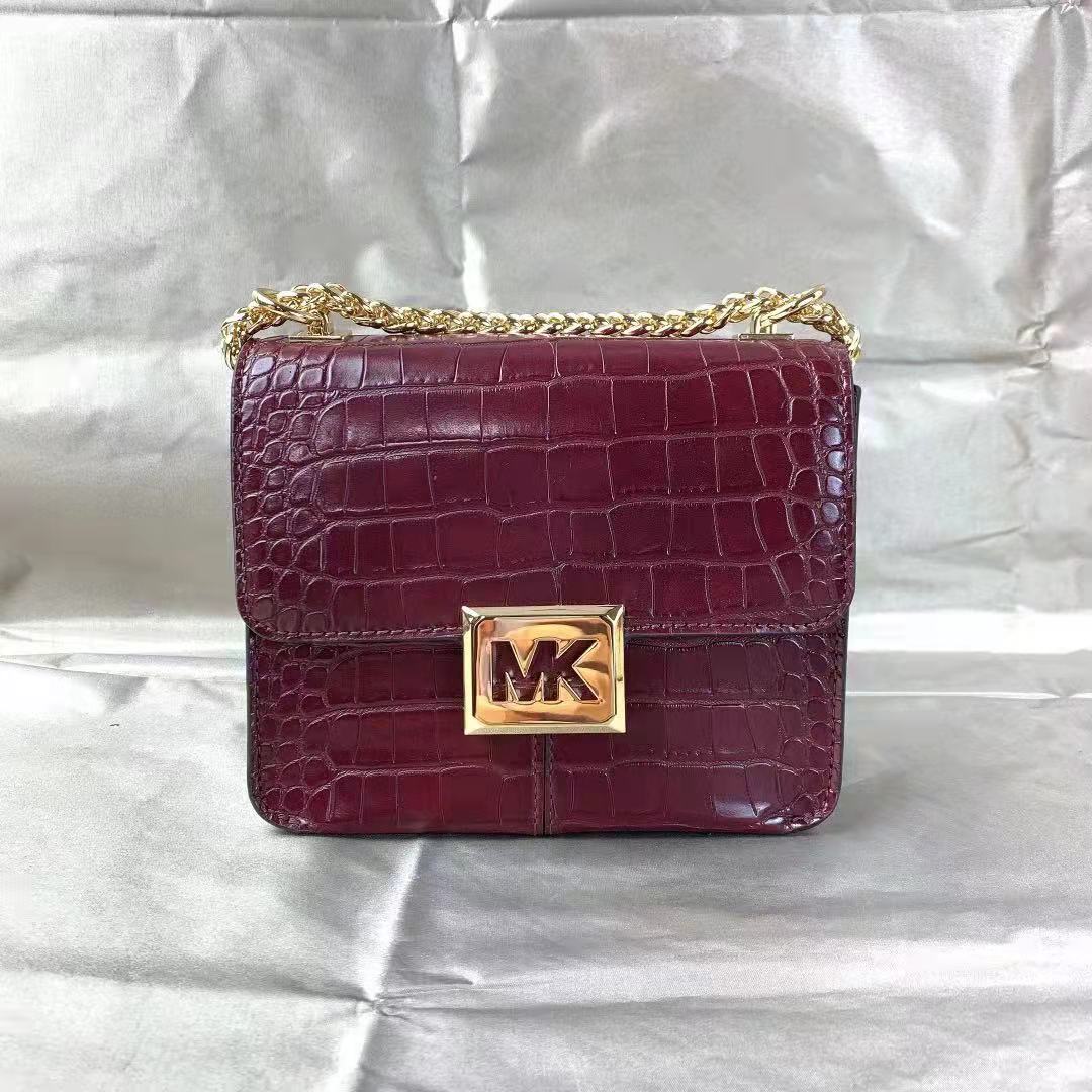 Michael Kors 35F1G6SS1E Sonia Small Shldr Crossbody Bag In Merlot Michael Kors 35F1G6SS1E Sonia Small Shldr Crossbody Bag In Merlot